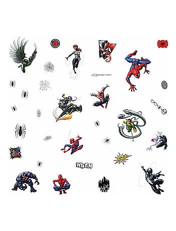 32 Stickers Personnages Spiderman Marvel