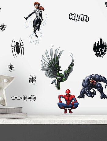 32 Stickers Personnages Spiderman Marvel