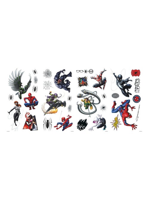 32 Stickers Personnages Spiderman Marvel - Kiabi