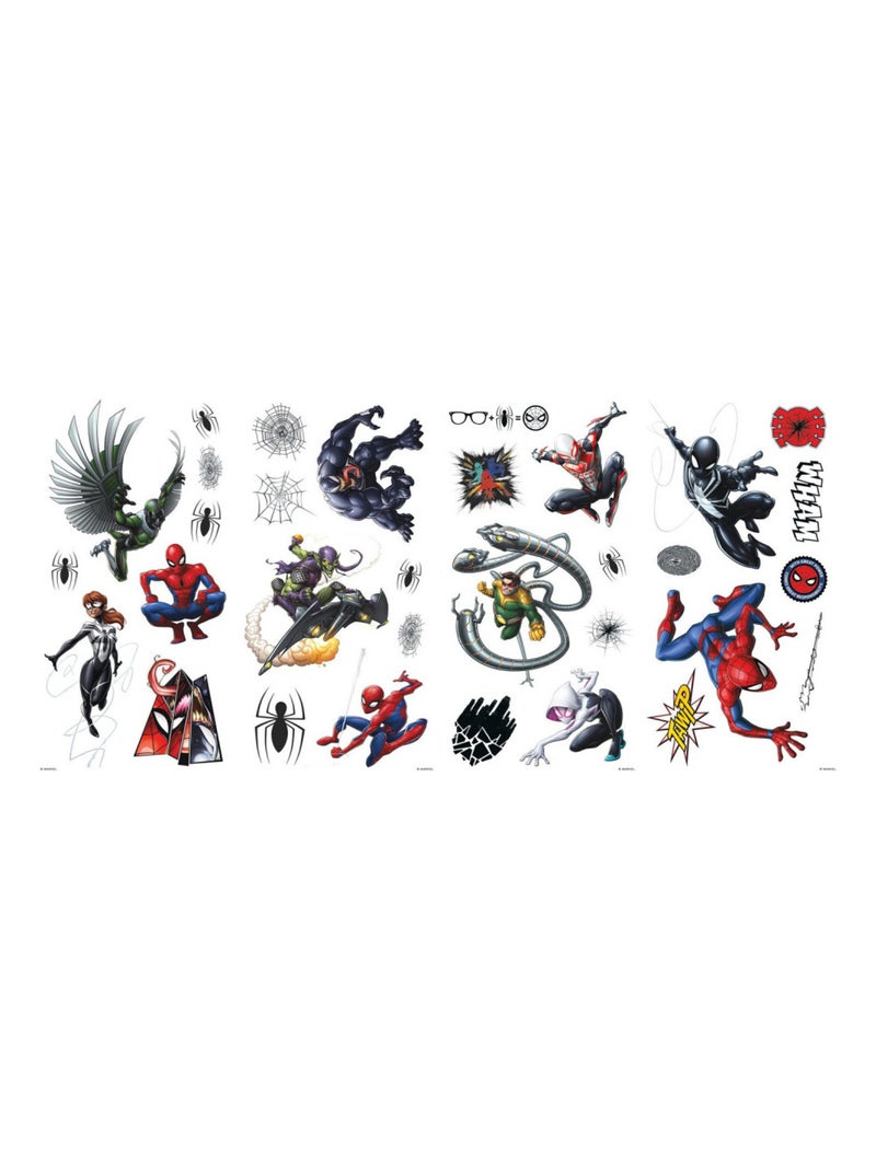 32 Stickers Personnages Spiderman Marvel Multicolore - Kiabi