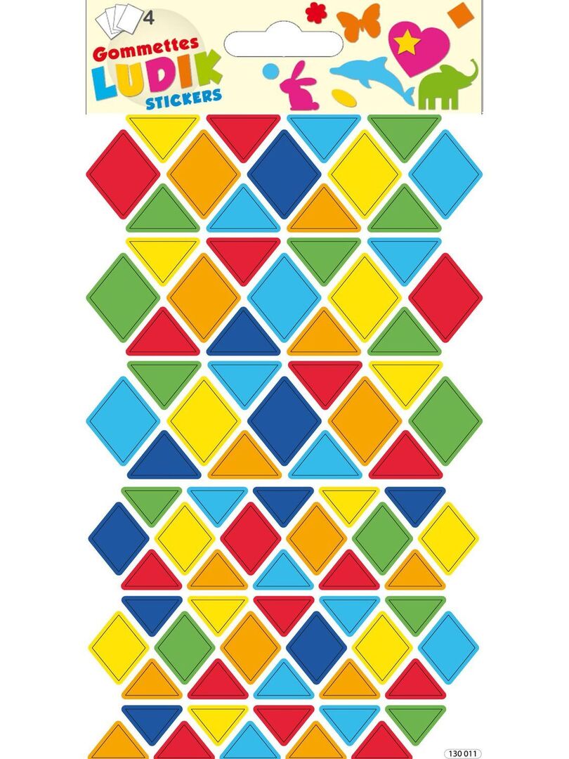 324 Gommettes - Triangles et losanges - Multicolores - N/A - Kiabi - 1.79€