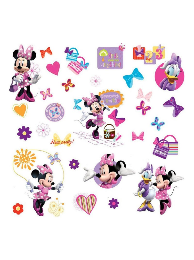 33 Stickers Minnie Mouse Disney Rose - Kiabi