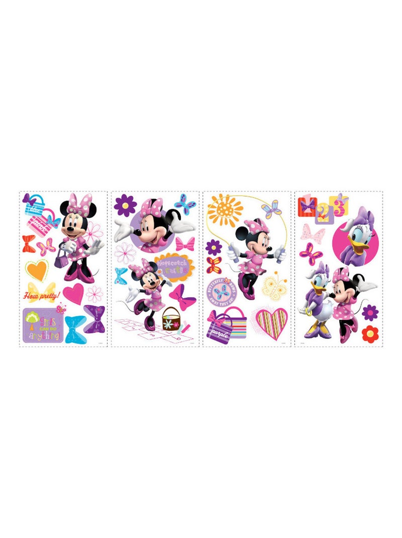 33 Stickers Minnie Mouse Disney Rose - Kiabi