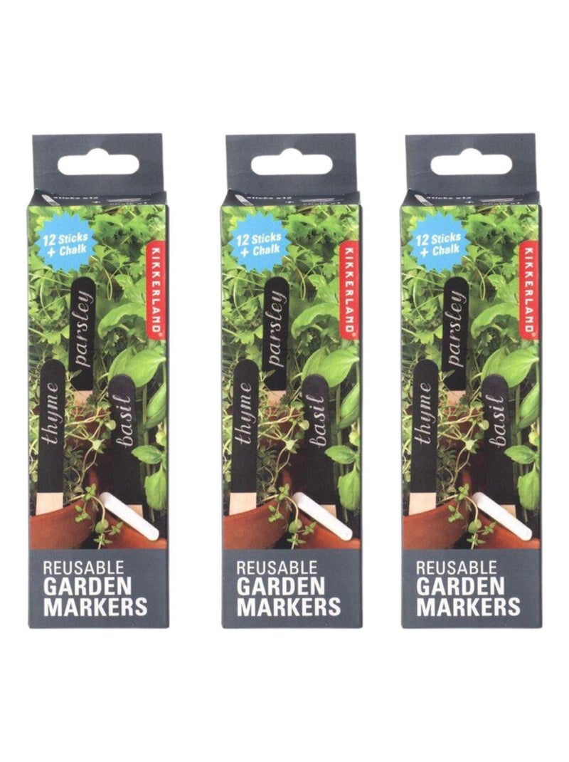 36 marque-plantes en ardoise - Kikkerland N/A - Kiabi