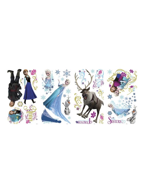 36 Stickers géant scintillant La Reine des Neiges Disney Frozen - Kiabi