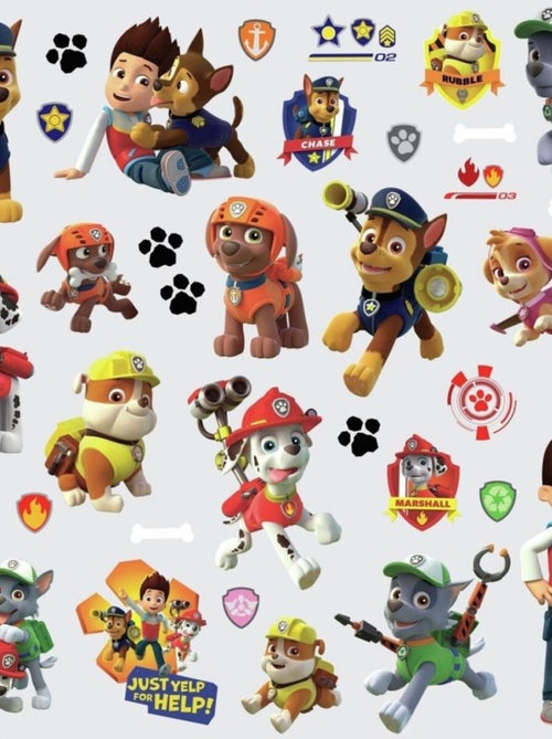 37 Stickers personnages Pat' Patrouille - Kiabi