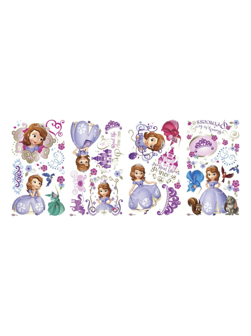 37 Stickers Princesse Sofia Disney Blanc Violet Gris - Kiabi