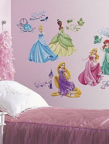 37 Stickers Princesses Disney Royal Repositionnables