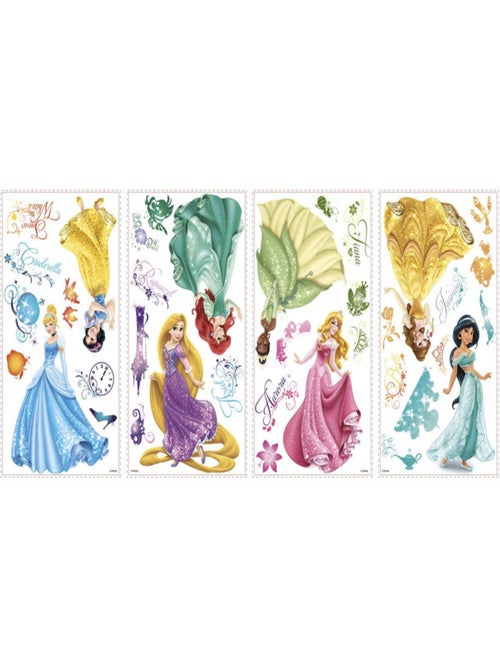 37 Stickers Princesses Disney Royal Repositionnables - Kiabi