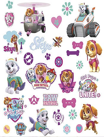 37 Stickers Stella & Everest Pat' Patrouille