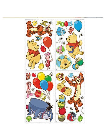 38 Stickers repositionnable Winnie l'Ourson Disney 102x46cm