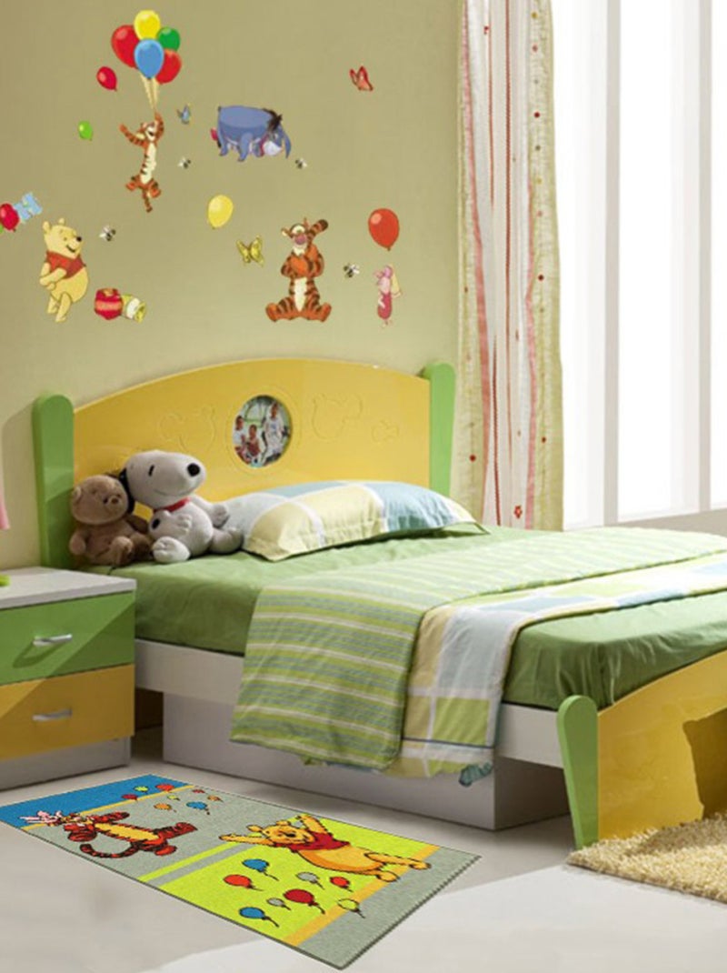 38 Stickers repositionnable Winnie l'Ourson Disney 102x46cm Multicolore - Kiabi