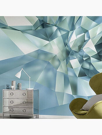 3D Crystal Cave Photo murale Diamant Scintillant - 368 x 254 cm