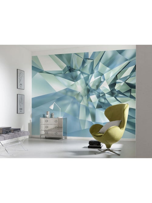 3D Crystal Cave Photo murale Diamant Scintillant - 368 x 254 cm - Kiabi