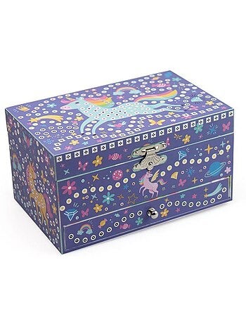 3d mosaïques - sycomore - stick'n fun - boîte à musique licorne - dès 5 ans