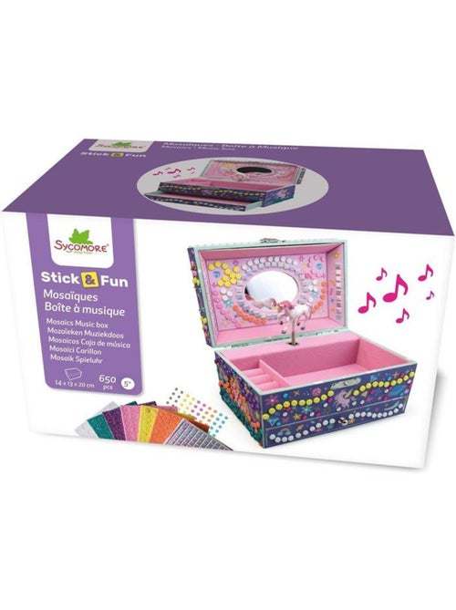 3D Mosaïques - SYCOMORE - Stick'N Fun - Boîte à musique Licorne - Dès 5 ans - Kiabi
