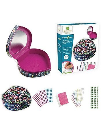 3d mosaïques - sycomore - stick'n fun - coffret coeur - dès 5 ans