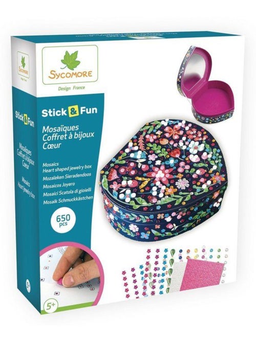3d mosaïques - sycomore - stick'n fun - coffret coeur - dès 5 ans - Kiabi