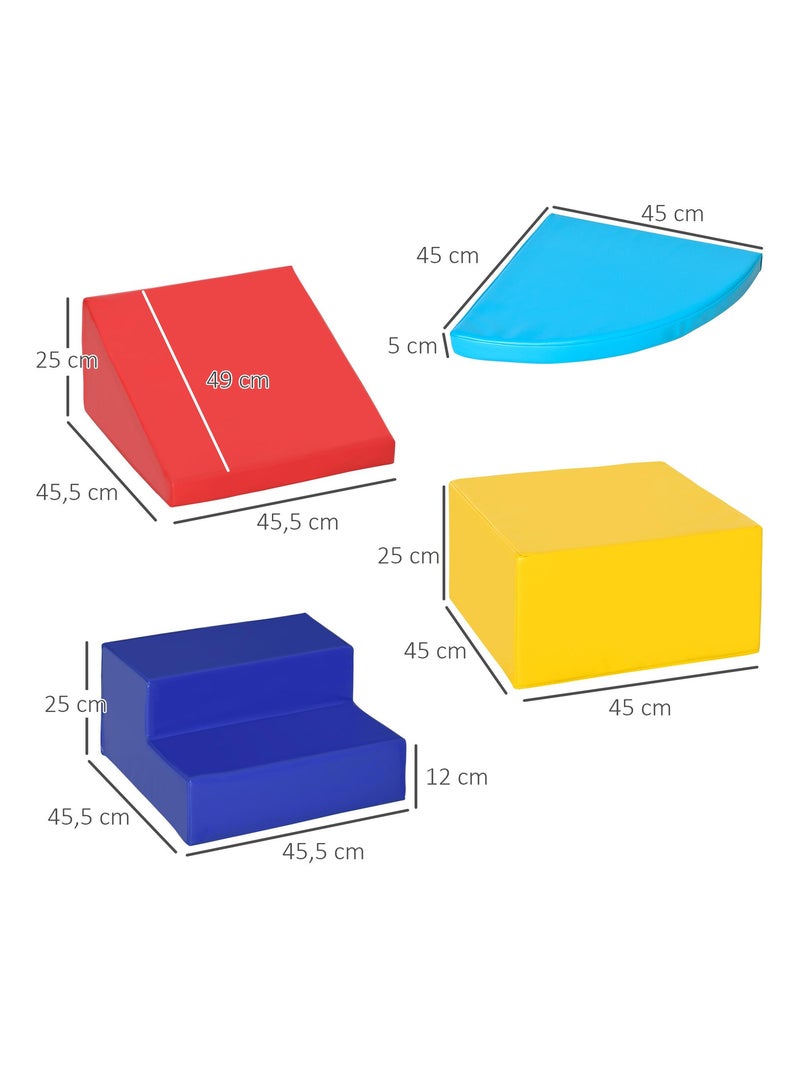 4 blocs de construction en mousse XL Multicolore - Kiabi