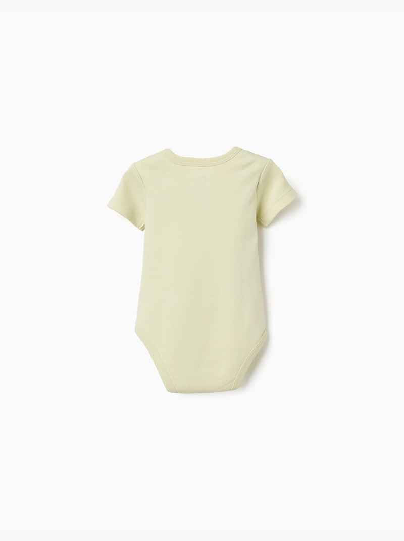 4 bodies en coton avec motif de crocodile Blanc Jaune - Kiabi