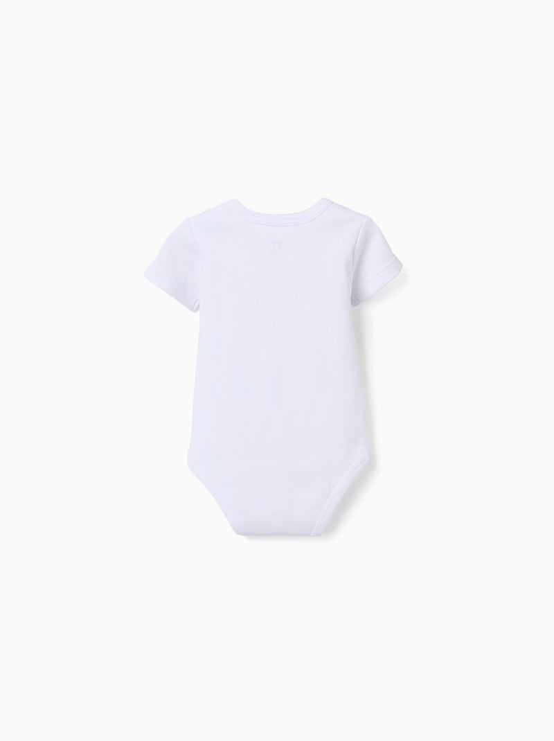 4 bodies en coton avec tortues imprimées Blanc - Kiabi