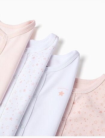 4 Bodies en coton sans manches