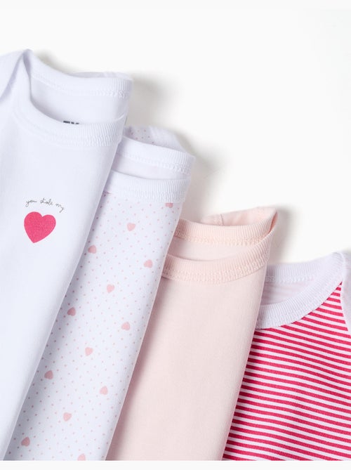 4 Bodies sans manches à imprimés - Kiabi