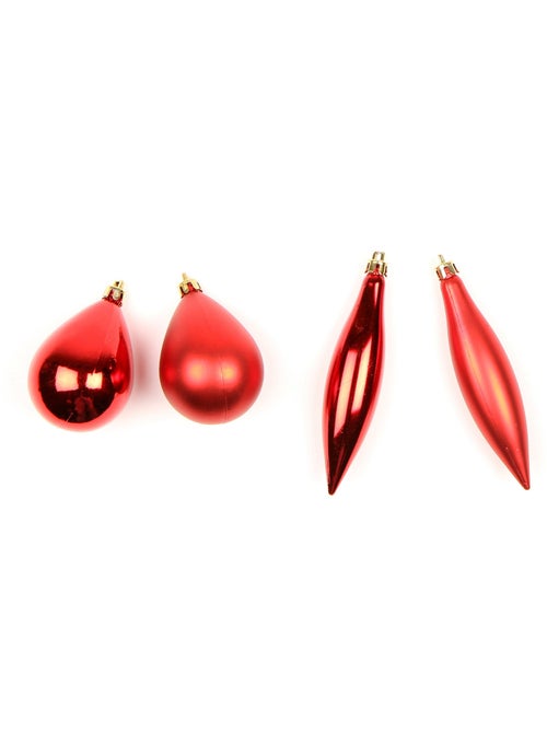 4 boules de sapin de noel olive et glacon - Kiabi