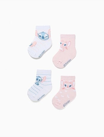 4 chaussettes Stitch et Angel