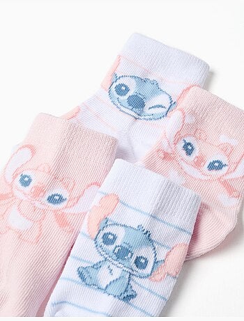 4 chaussettes Stitch et Angel