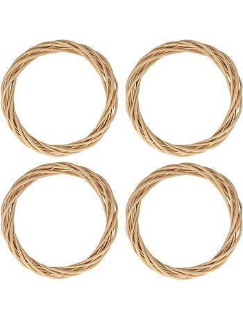 4 couronnes décoratives en osier 30 cm - Artemio