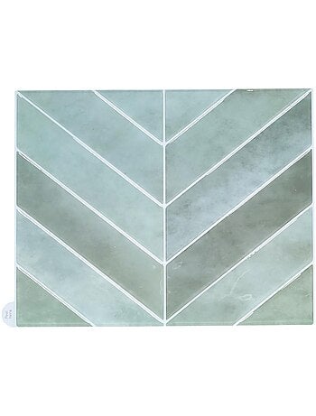 4 crédences adhésives motifs chevrons effet Zellige