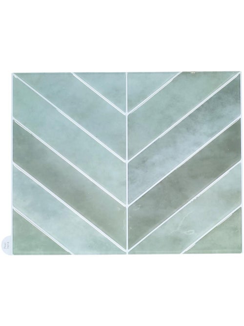 4 crédences adhésives motifs chevrons effet Zellige - Kiabi