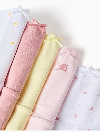 4 culottes en coton à motif d'étoiles