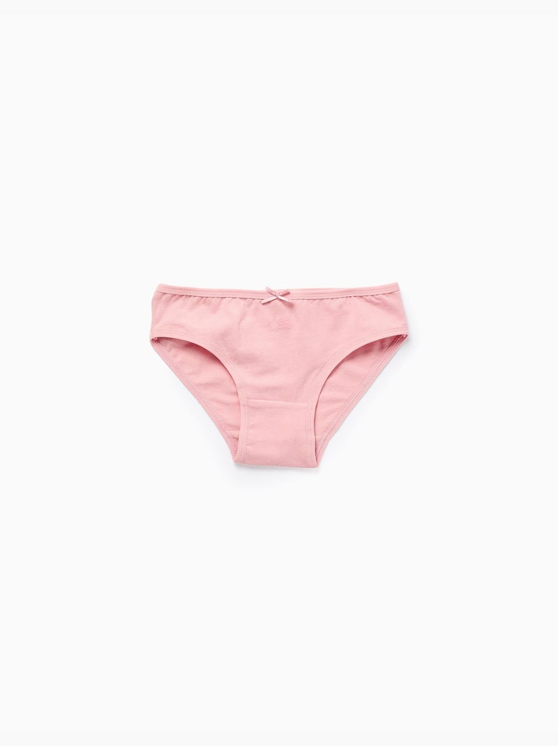 4 culottes en coton à motif d'étoiles Blanc Rose - Kiabi