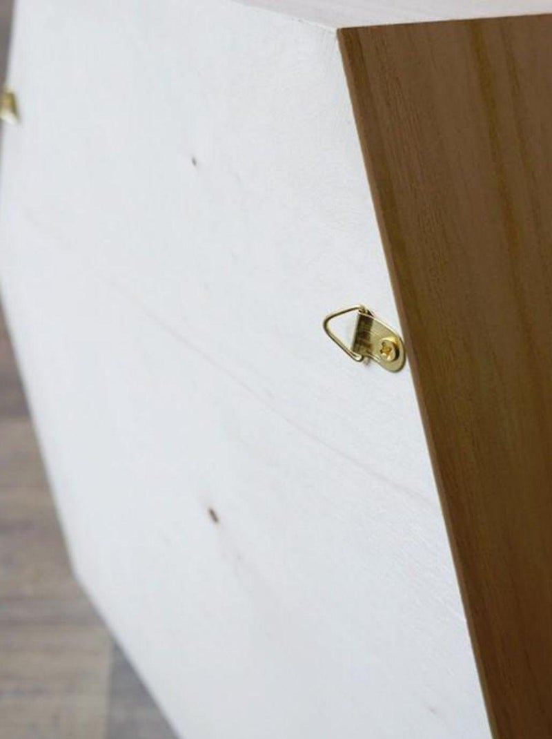 4 étagères hexagones en bois 27 x 23,5 x 10 cm - Artemio Beige - Kiabi