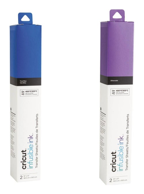 4 feuilles de transfert - Violet/ Bleu - Cricut - Cricut - Kiabi