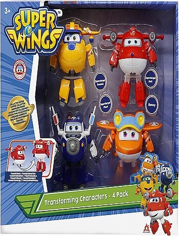 4 Figurines Super Wings - Auldey