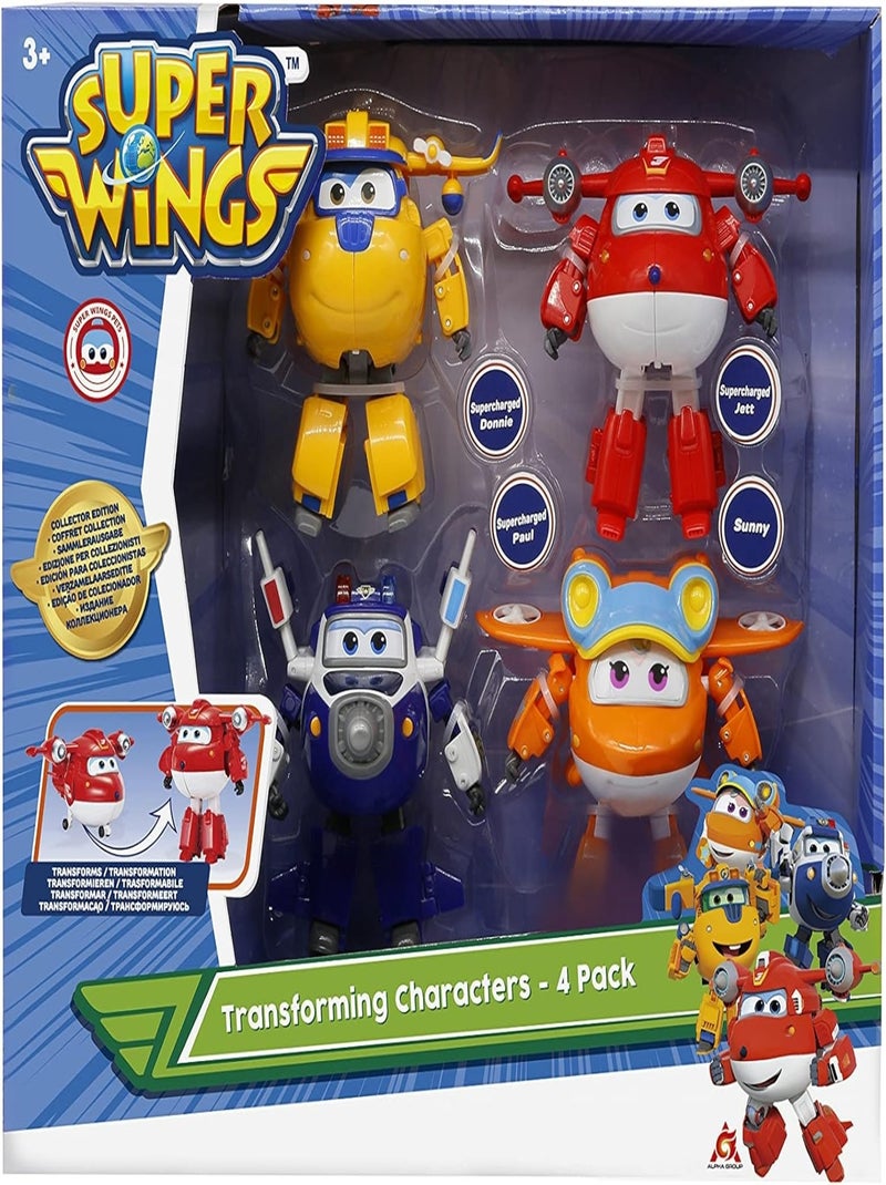 4 Figurines Super Wings - Auldey Multicolore - Kiabi