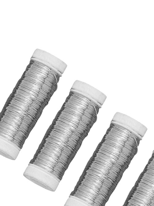 4 fils en cuivre argenté 50 m - Rayher - Kiabi