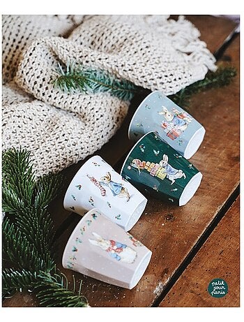 4 Gobelets Pierre Lapin Noël