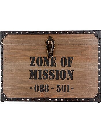 4 Malles vintages design bois Factory