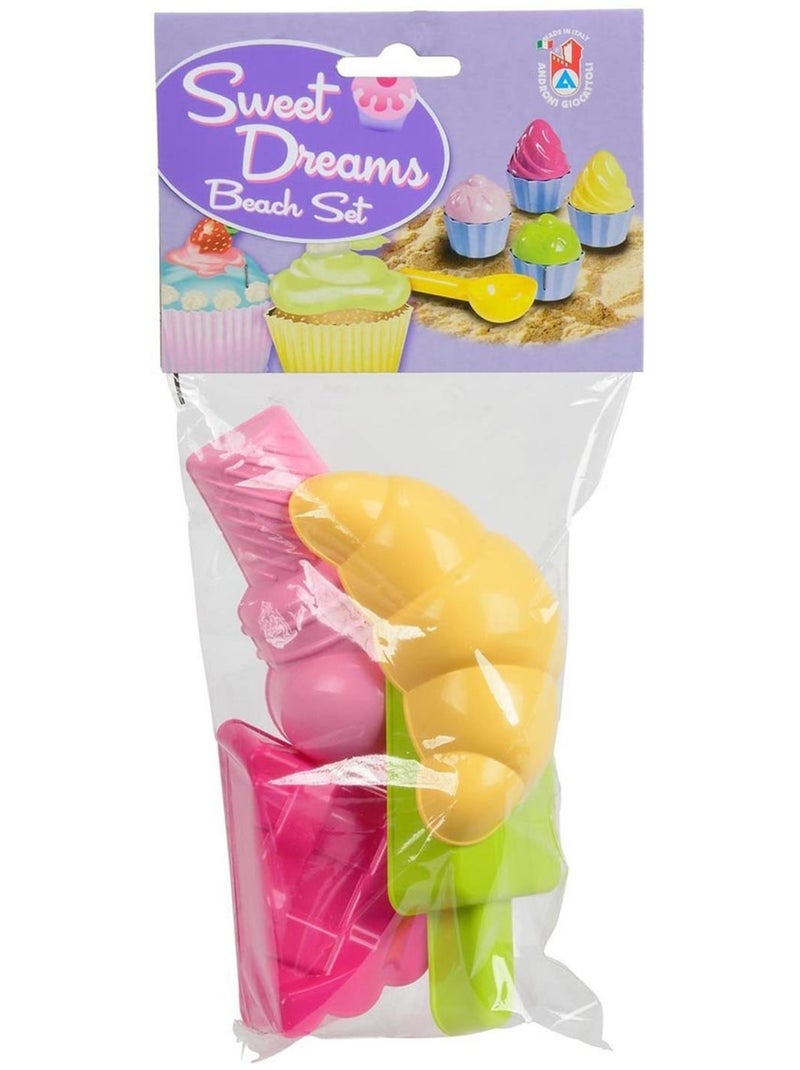 4 moules en sable Sweet Dreams Multicolore - Kiabi