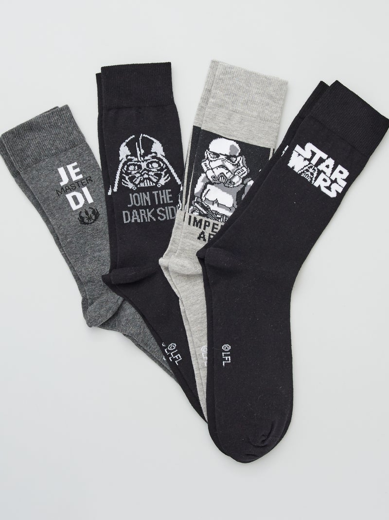 4 paires de chaussettes 'Star Wars' Noir - Kiabi