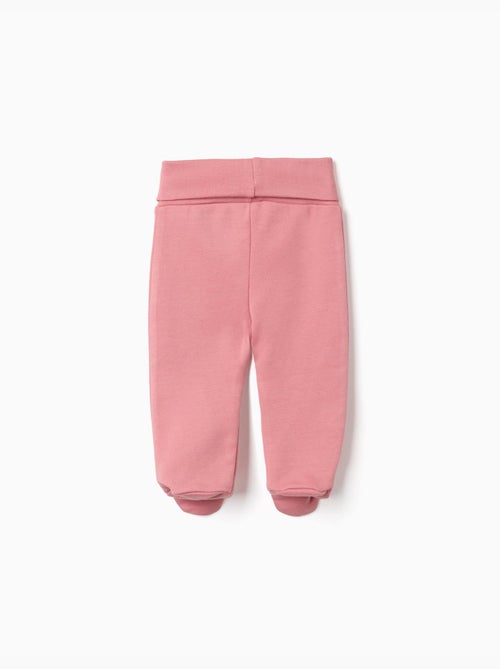 4 pantalons avec pieds en coton unis/imprimés - Kiabi 4 pantalons avec pieds en coton unis/imprimés - Kiabi