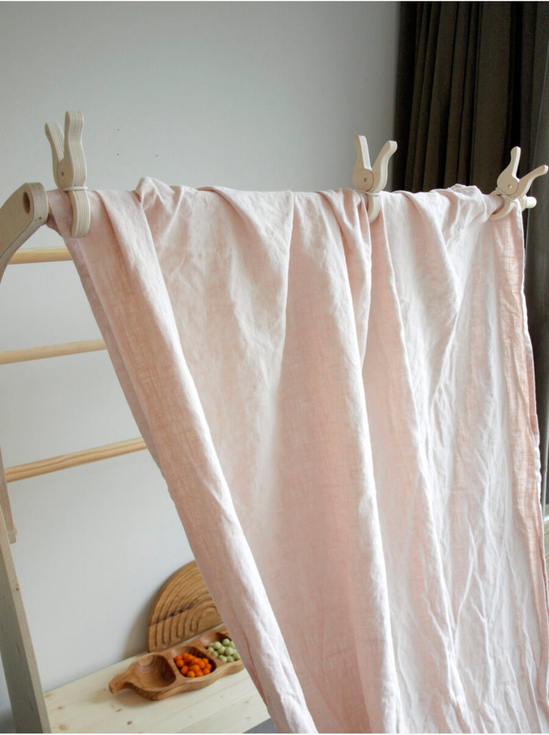 4 pinces géantes en bois Beige - Kiabi