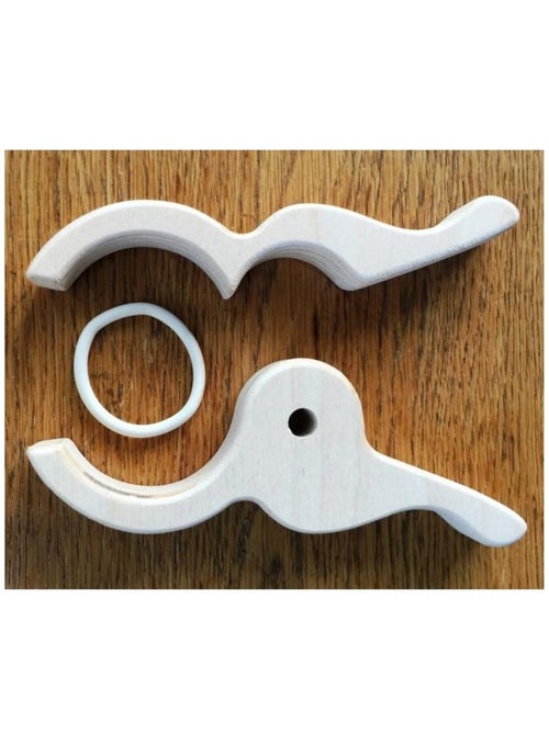 4 pinces géantes en bois - Kiabi