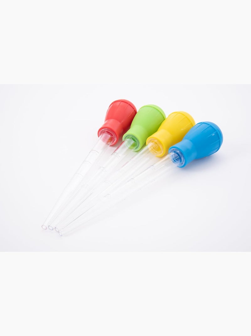 4 pipettes de mesure 30 ml Rouge - Kiabi