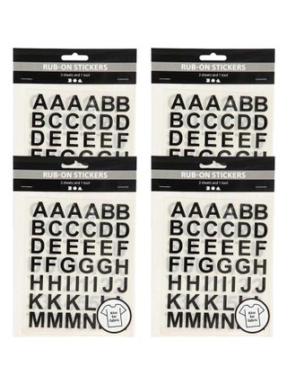 4 planches de transfert textile lettres et - Creotime
