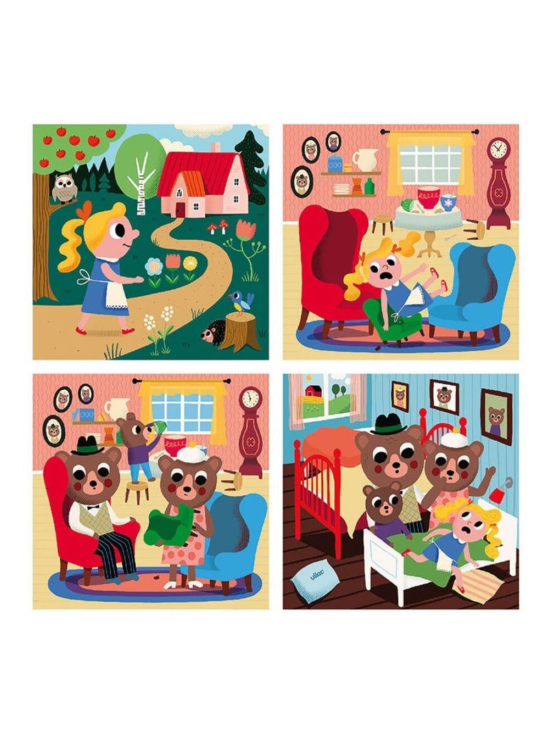 4 puzzles Boucle d'Or N/A - Kiabi